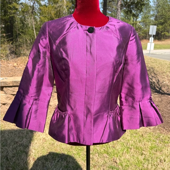 Sharagano Jackets & Blazers - Sharagano Purple women’s Jacket size 10 New